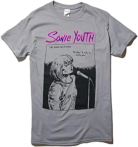 Sonic Youth Echo T-Shirt, Small, Grey | Amazon.com